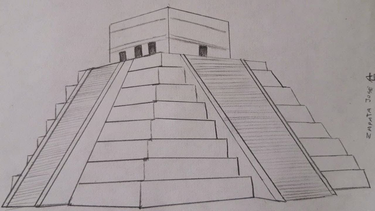 Cómo dibujar a Chichen Itza | How to draw Chichen Itza |HD