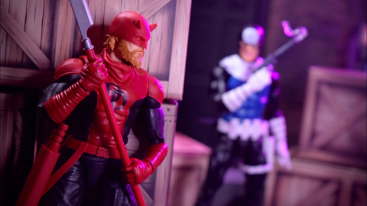 Marvel Legends King Daredevil Action Figure Review |Mindless One BAF Marvel Knights Wave Hasbro