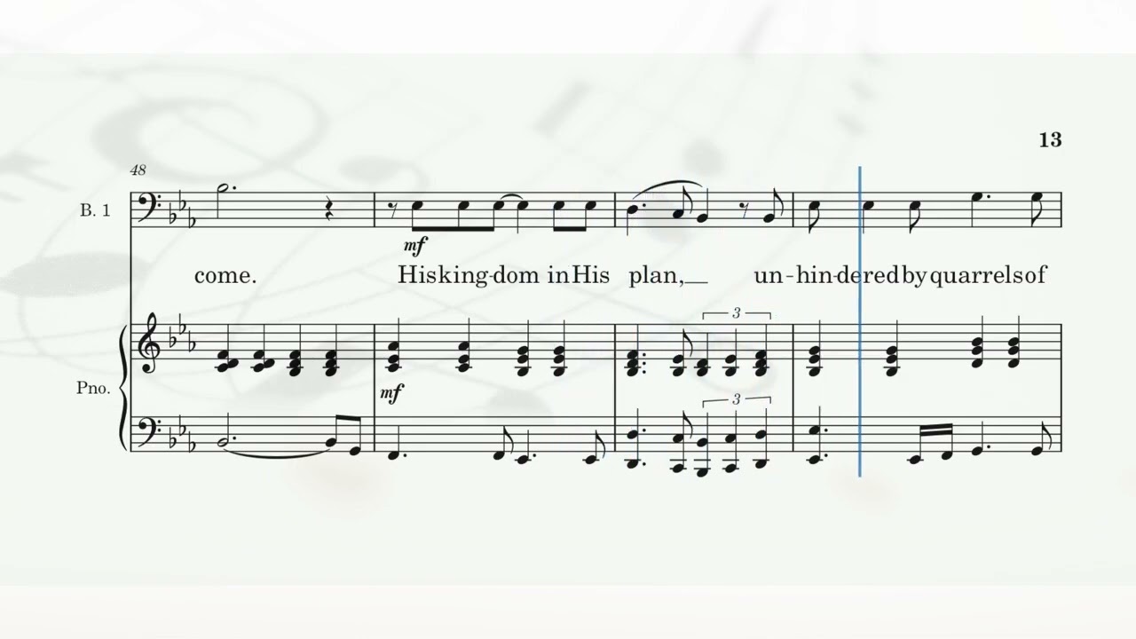 We Believe - SATB: Bass 1 Part - Arranged by Mark Hayes