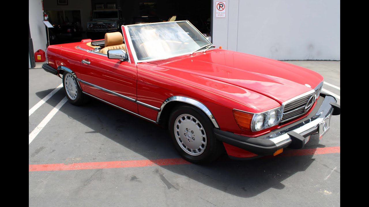 1988 Mercedes Benz 560SL test drive at Laguna Classic Cars