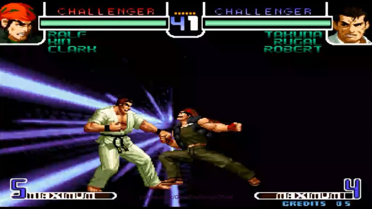 Ralf Galactica Phantom vs Takuma Moves | KOF 2002 Magic Plus II
