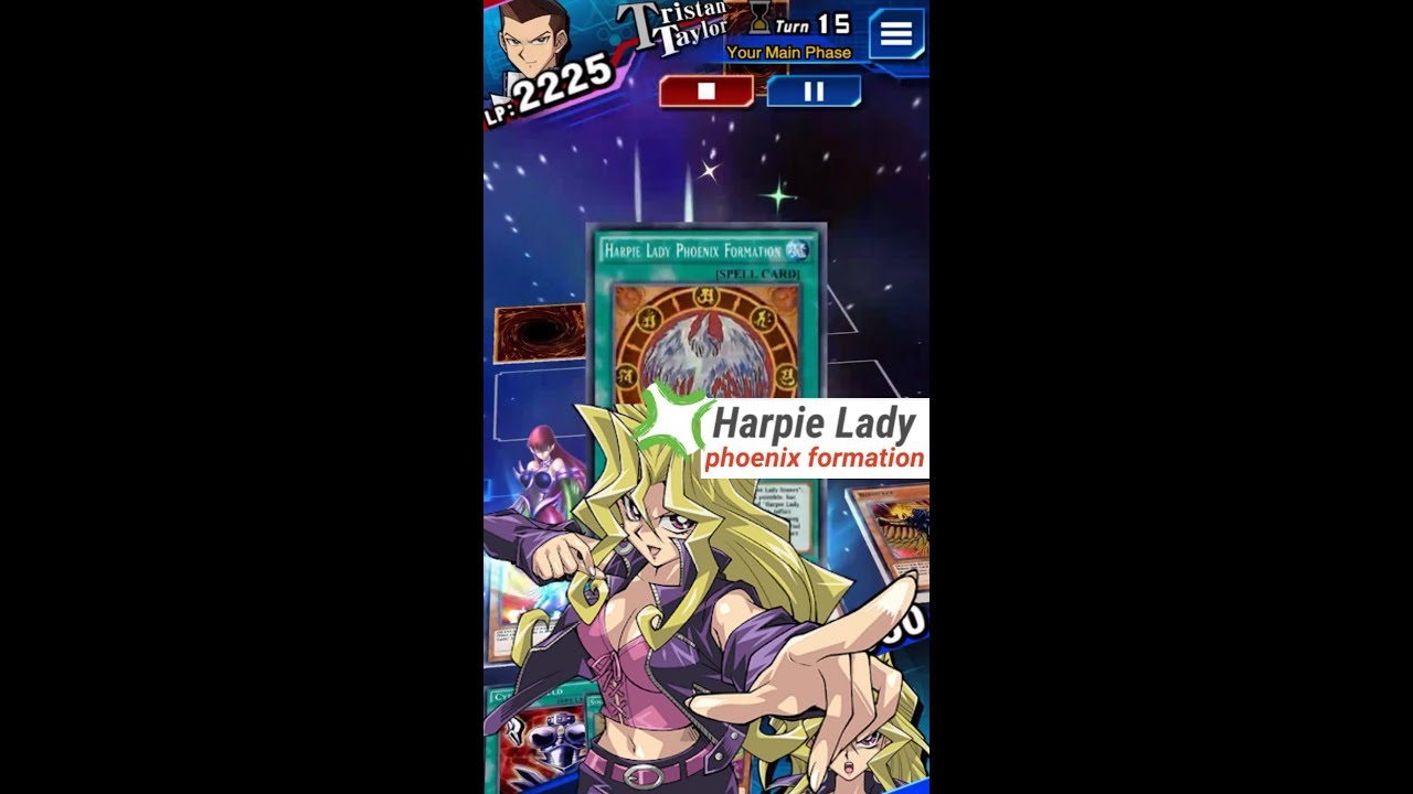 Yugioh Duel Links - Tristan Vs Mai : Harpie Lady Phoenix Formation!