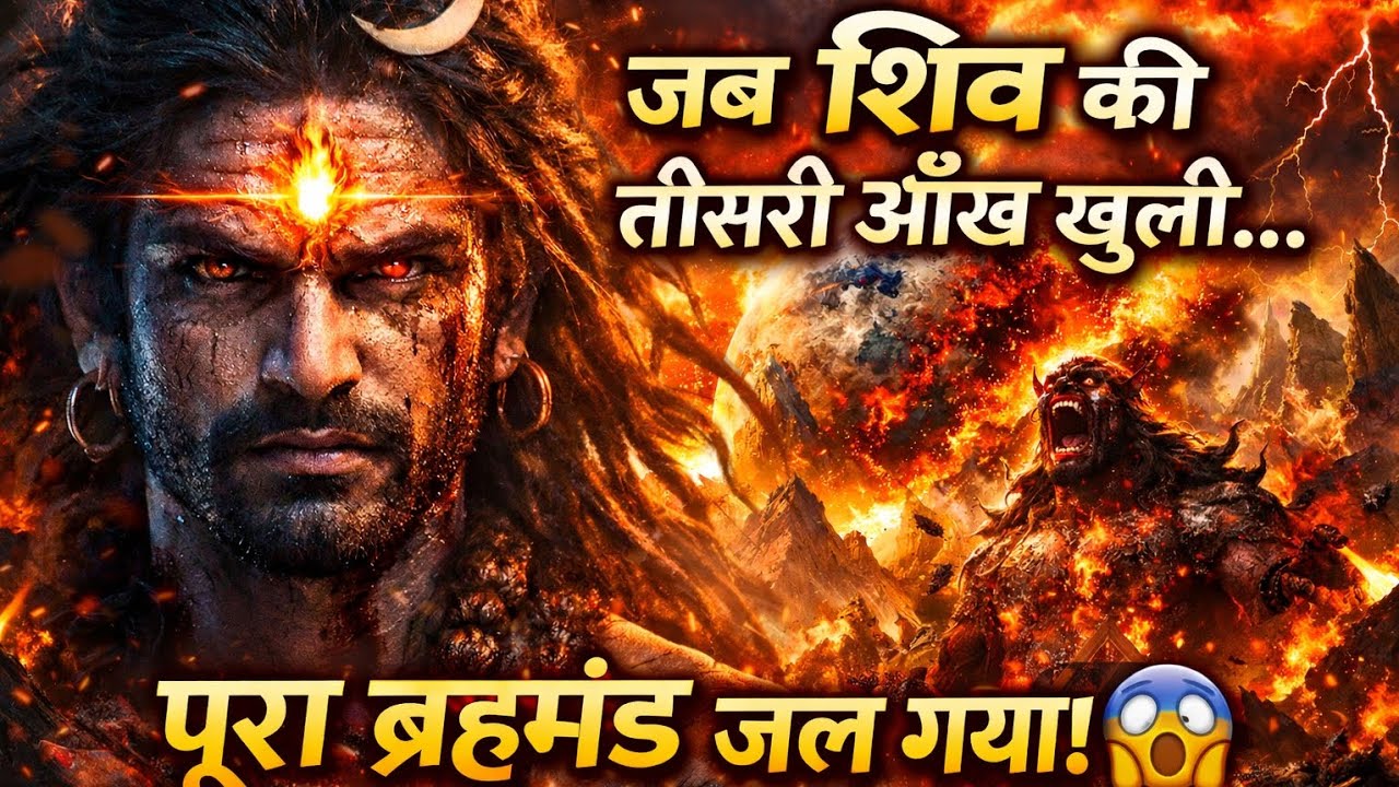 जब शिव की तीसरी आँख खुली… पूरा ब्रह्मांड जल गया 😱 | Shiv Third Eye Secret
