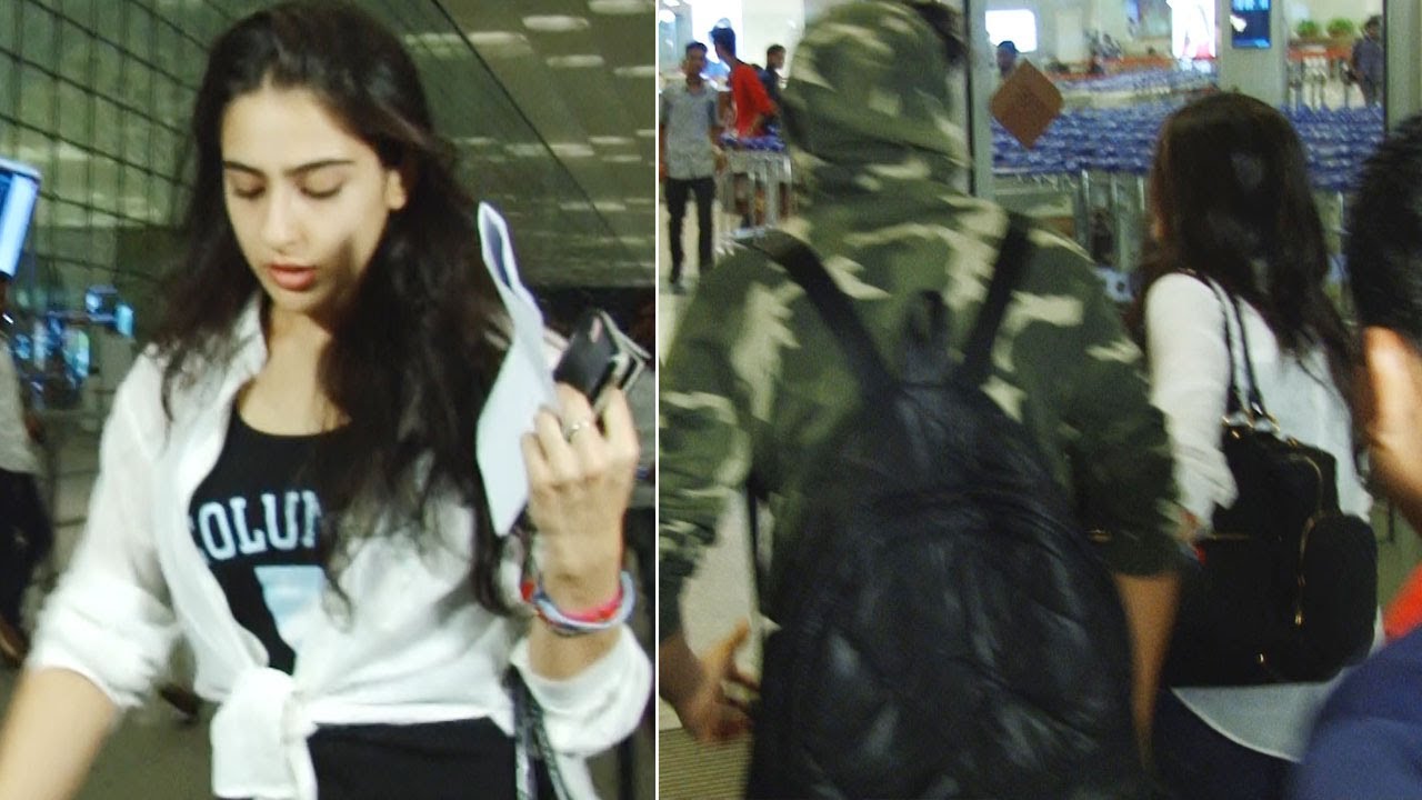Sara Ali Khan cares for brother Ibrahim while leaving for IIFA 2017