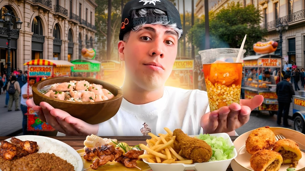 PROBÉ COMIDA CALLEJERA EN CHILE 🤤🇨🇱