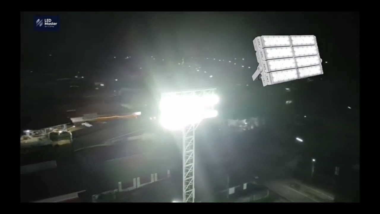 ติดตั้งไฟสนามฟุตบอล 11 คน Pro Stadium 800W มาตรฐานสนามแข่งขัน ออกเเบบติดตั้งระบบส่องสว่าง ไฟสนามกีฬา