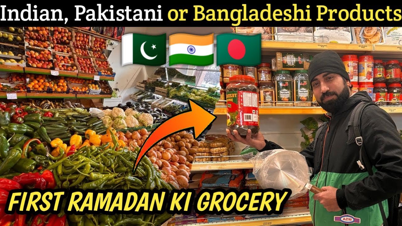 First Ramadan ki Grocery in Italy 🇮🇹 || Indian, Pakistani, Bangladeshi store