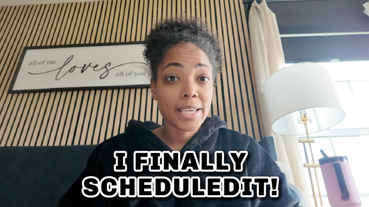 I FINALLY SCHEDULED IT!!
