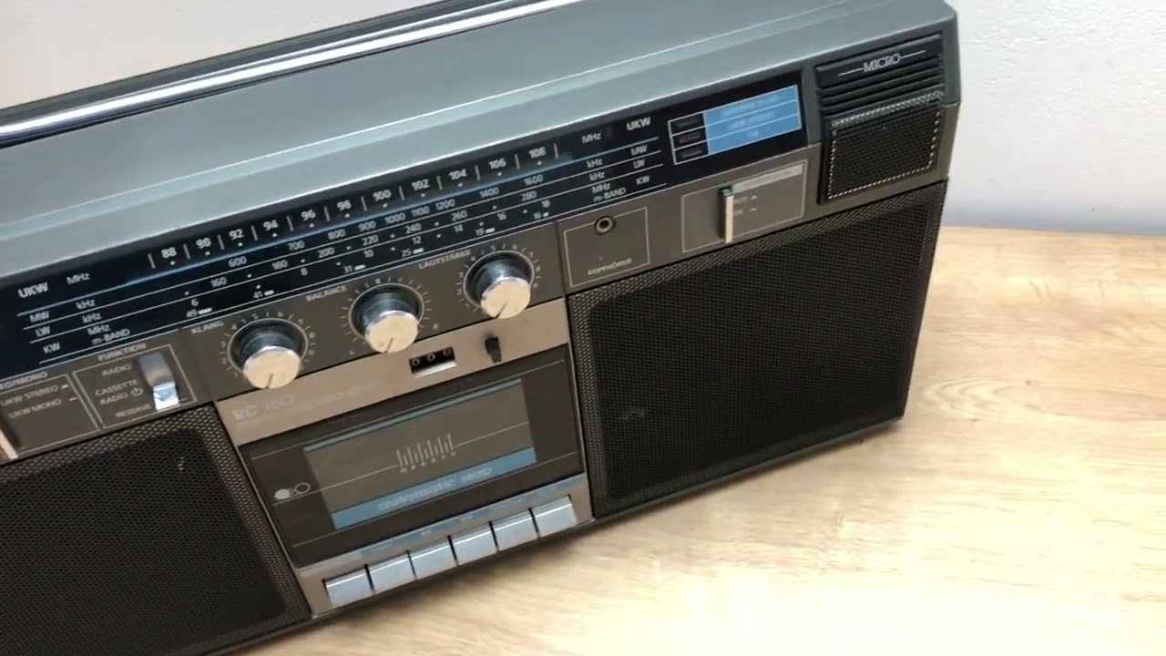 Telefunken RC760 radiomagnetofon vintage retro 1985 rok