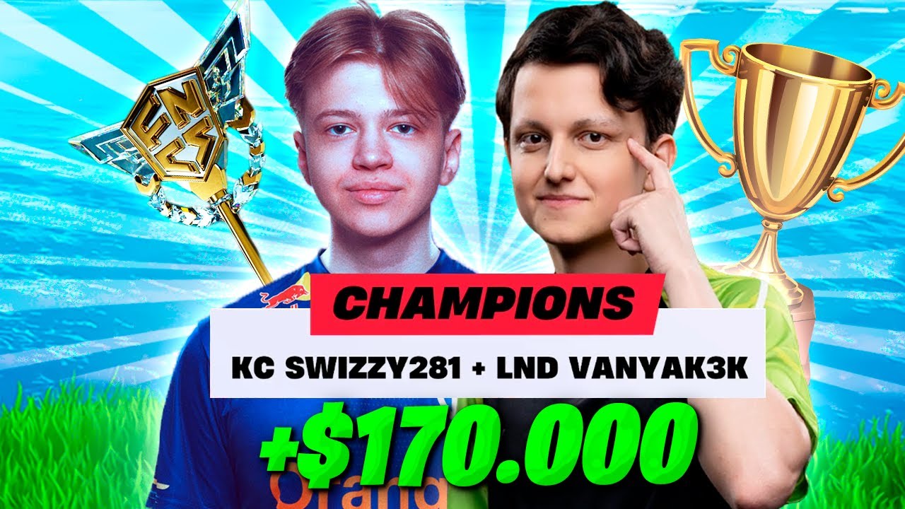 РЕАКЦИЯ VANYAK3KK И SWIZZY НА 1 МЕСТО FNCS ФОРТНАЙТ! ВАНЯКЕК ФНКС FORTNITE GAMEPLAY