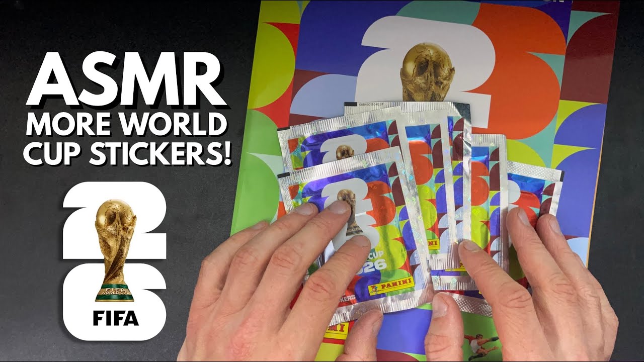 ASMR | Распаковка набора стикеров Panini Чемпионата мира по футболу 2026!