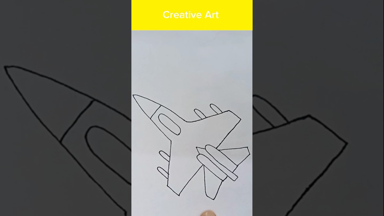 Fighter jet drawing |Creativeartwb