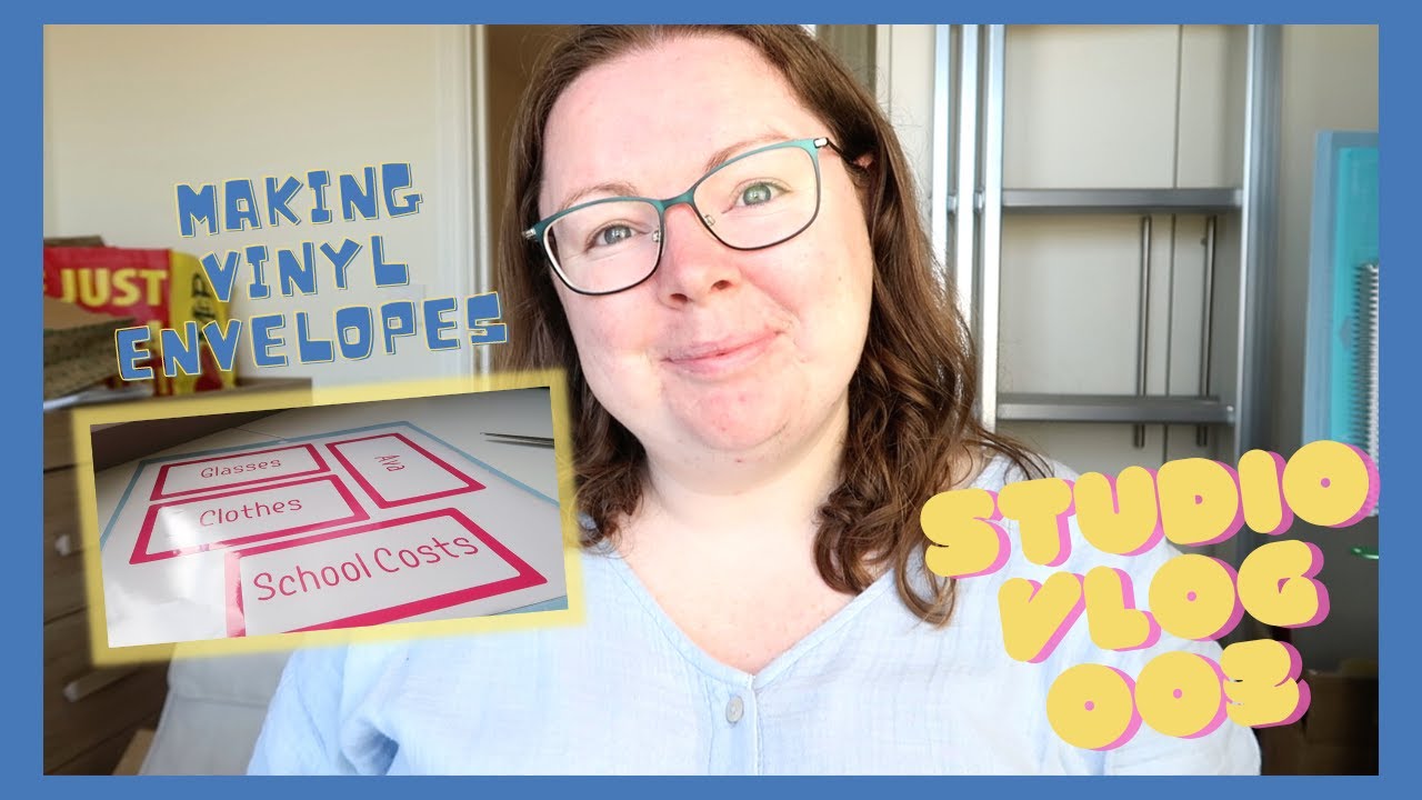 MAKING VINYL CASH ENVELOPES | WHY I STARTED AN ETSY SHOP | STUDIO VLOG 003