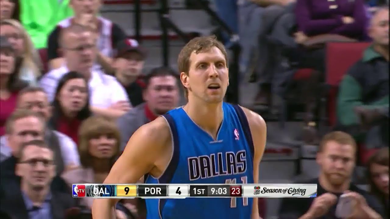 Dirk Nowitzki Full Highlights at Trail Blazers (2013.12.07) - 30 Points, 7 AST, Clutch!
