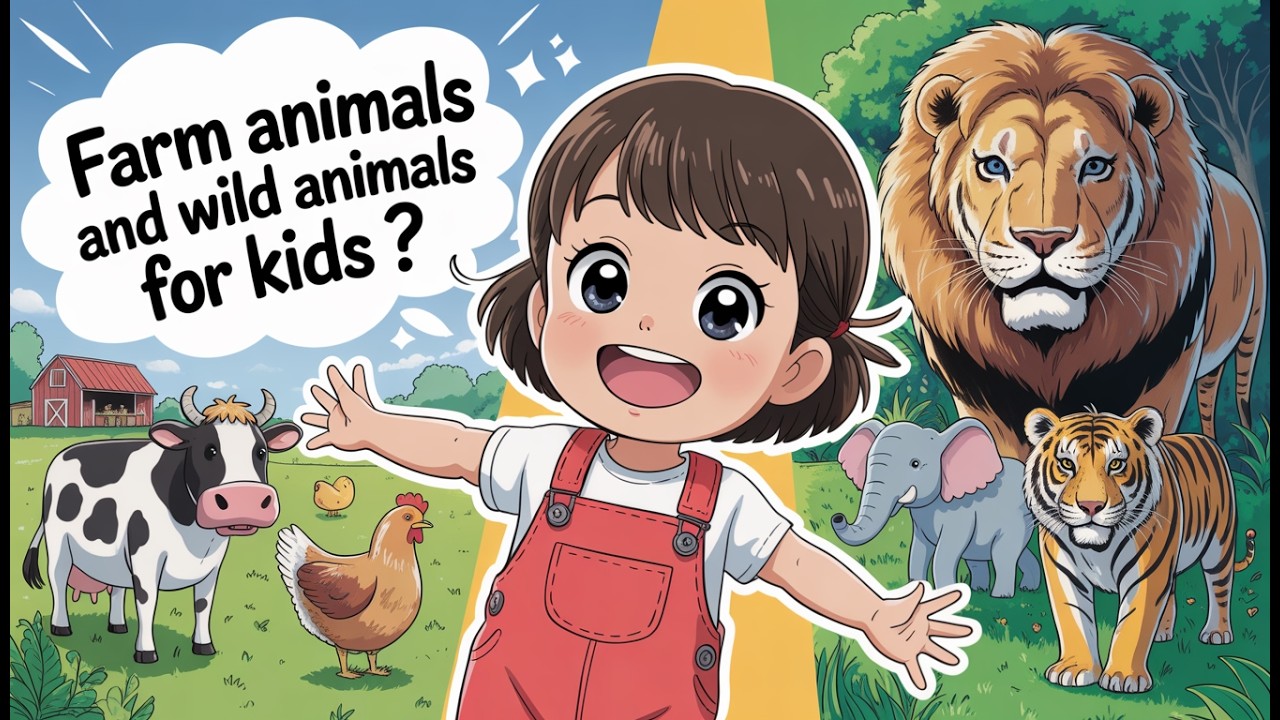 Learn Animals for Kids 🐄 Farm Animals, Wild Animals & What Animals Eat | Learn With Miss Melon
