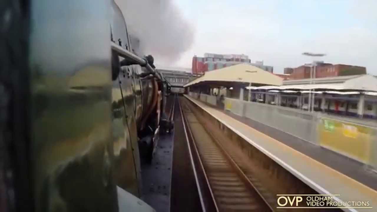 Steam Driver's Eye View - 34046 at Wimbledon