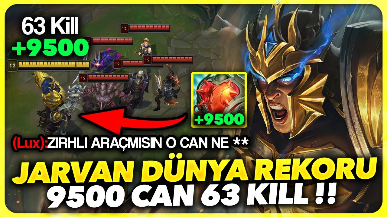 TÜM RAKİP BANA SÖVÜYOR 😂 !! 9500 CAN 63 KİLL !! DÜNYA JARVAN REKORU !! | Ogün Demirci