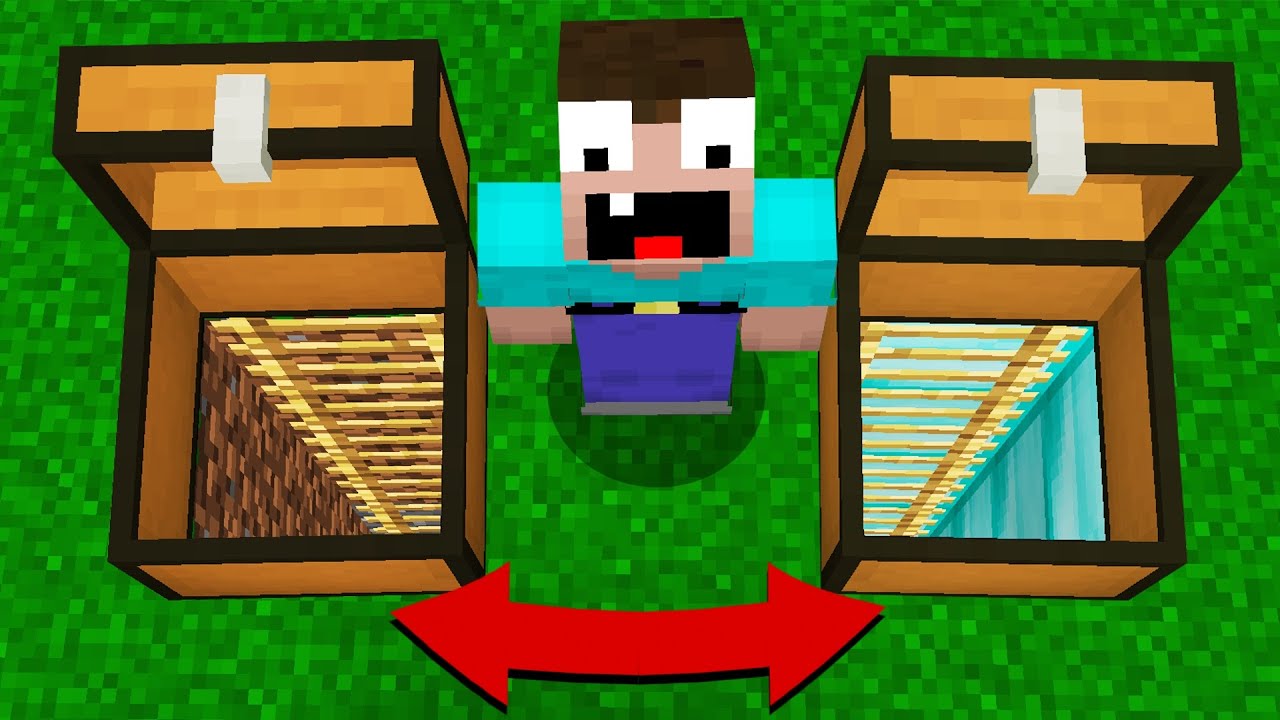 WHICH WAY in CHEST will the NOOB CHOOSE? in Minecraft Noob vs Pro