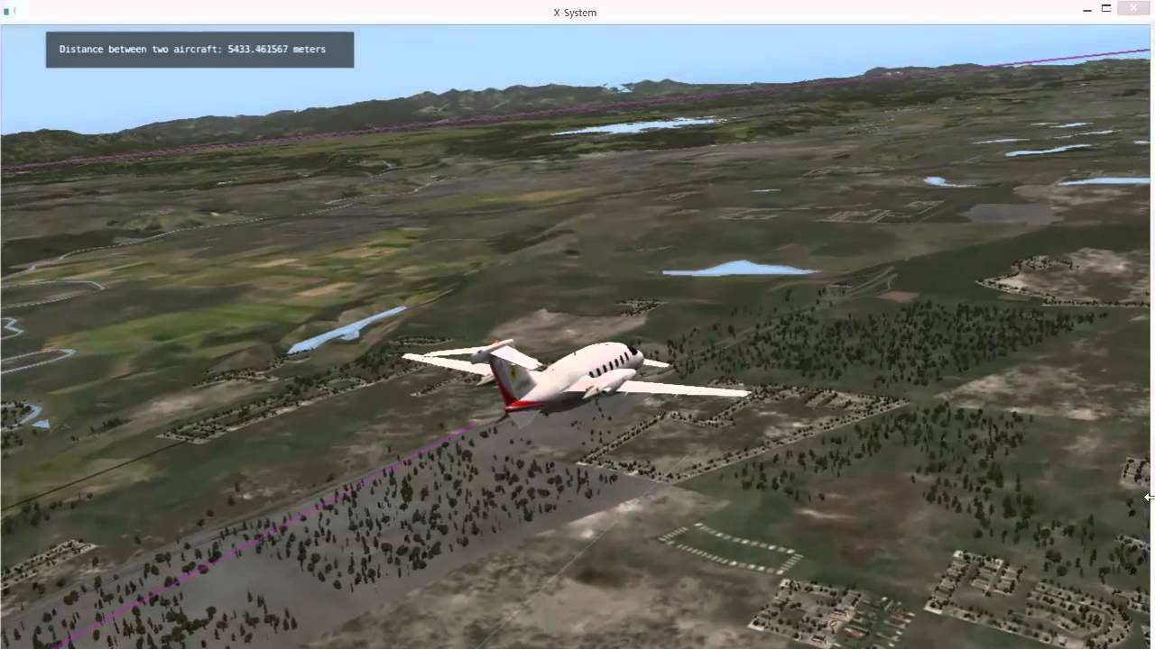 Demo for UAV Sense and Avoid (S&A) Technique with One Intruder﻿