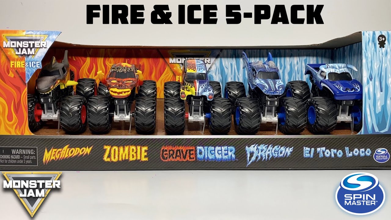 SPIN MASTER MONSTER JAM FIRE & ICE 5-PACK