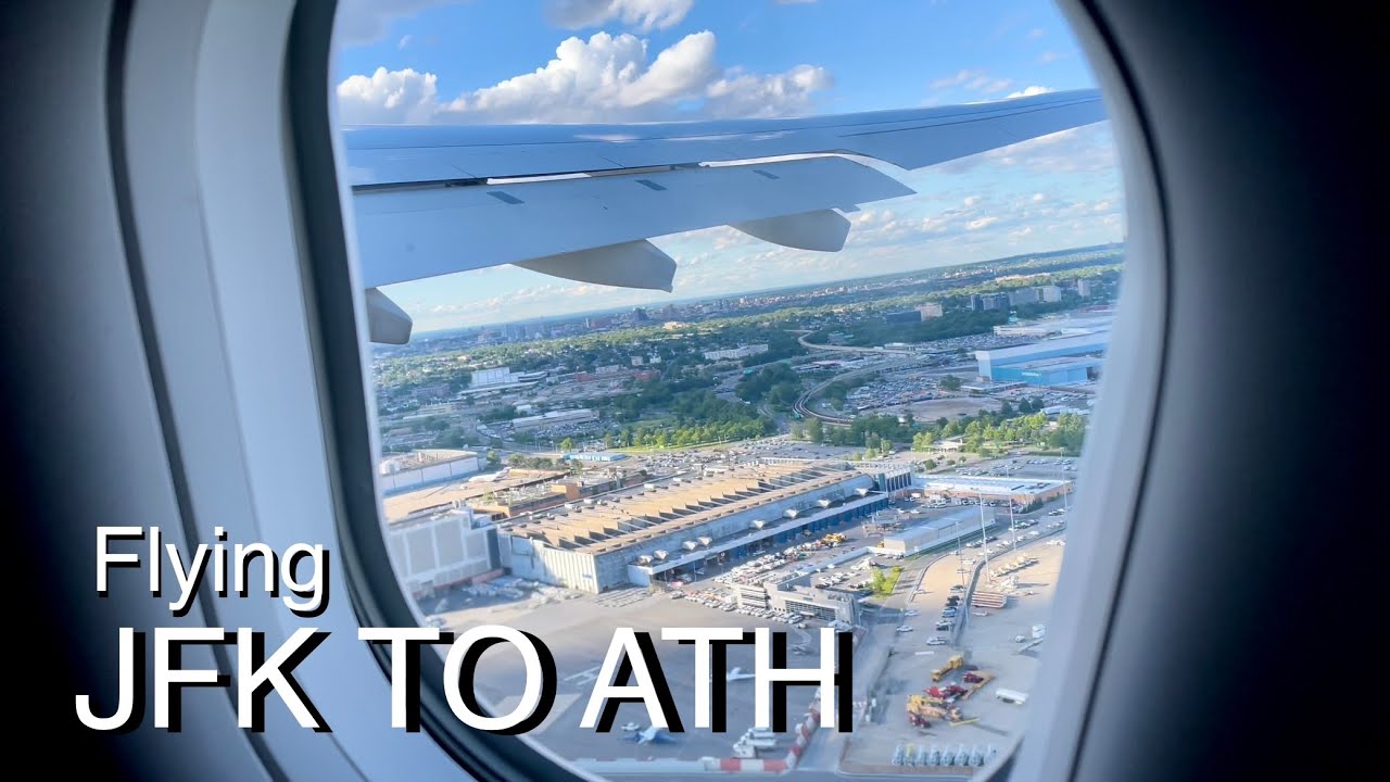 Flying from JFK to ATH (Athens) Airport | Delta Airlines | HDR 4K