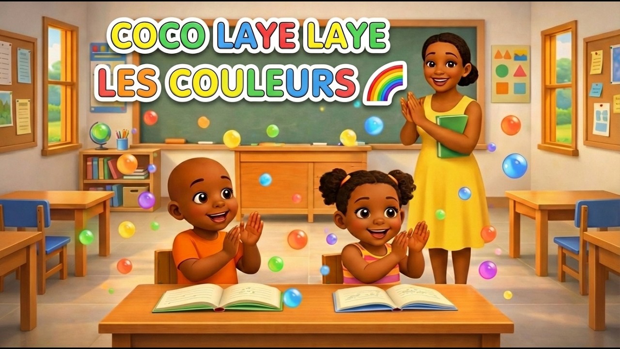 Coco Laye Laye 🎨 | Apprendre les couleurs en chanson | Comptine africaine &eacute;ducative pour enfant