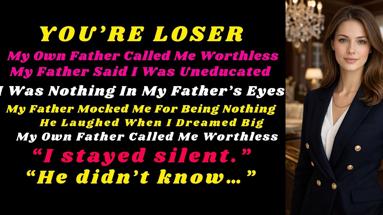 Dad Said I Was Uneducated — My Comeback Proved Him Wrong