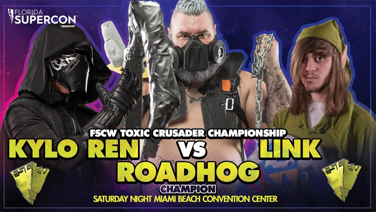 Toxic Crusader Championship Roadhog vs Link Vs Kylo Ren FULL MATCH