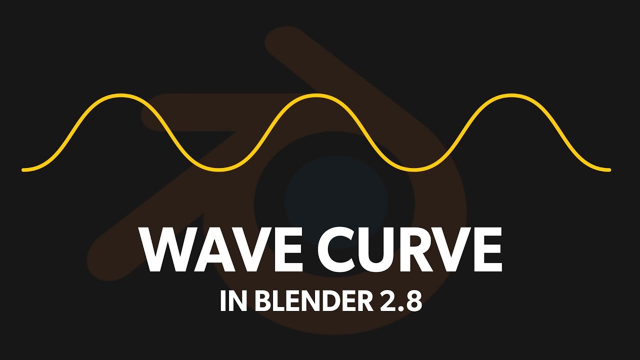 Create Wave Curve Pattern in Blender 2.8 | Sine Wave Curve Tutorial