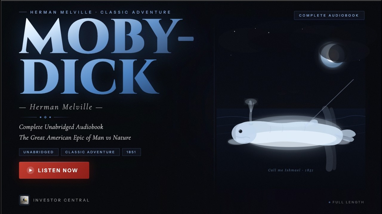 Moby-Dick by Herman Melville | Complete Unabridged Audiobook (Classic Adventure Novel) ( Part 1 )
