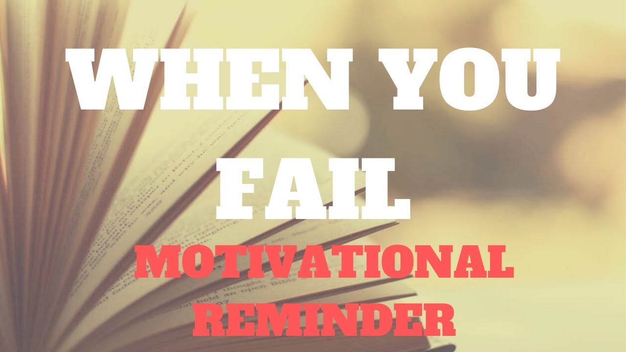 WHEN YOU FAIL || EXAMS|| MOTIVATIONAL ISLAMIC REMINDER||