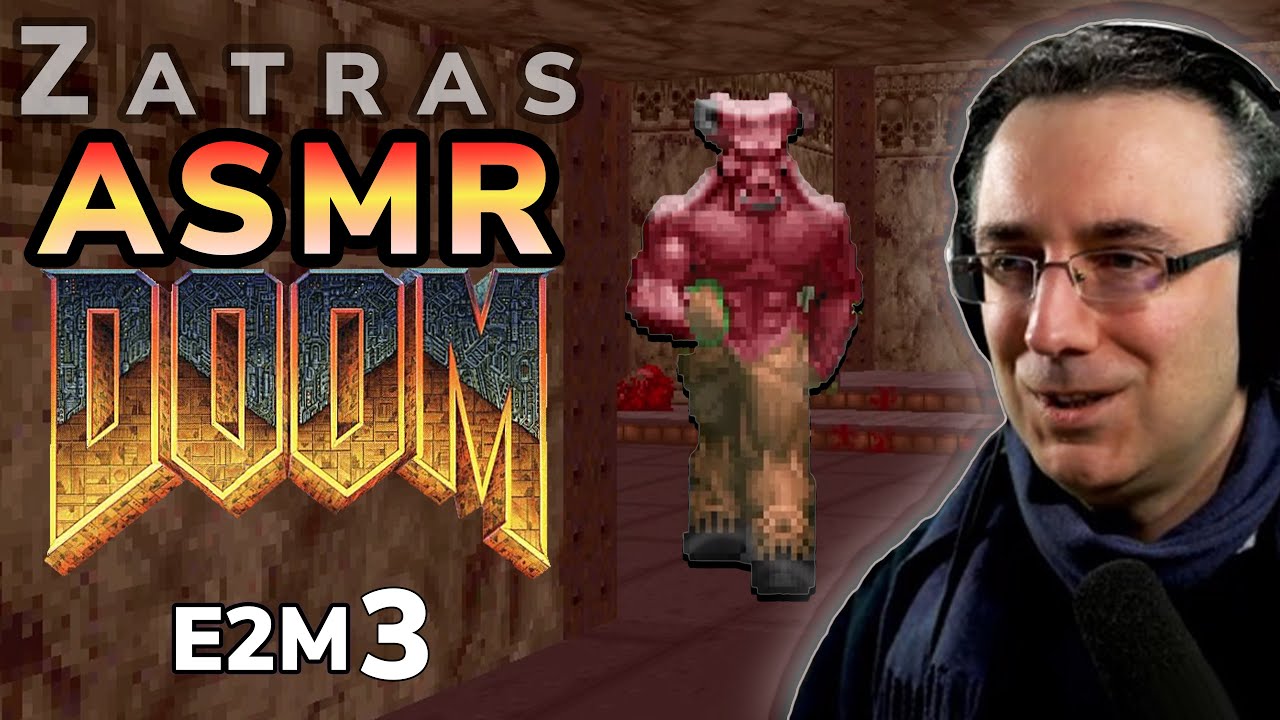 Doom ASMR Gaming - E2M3 Refinery - Walkthrough 100%