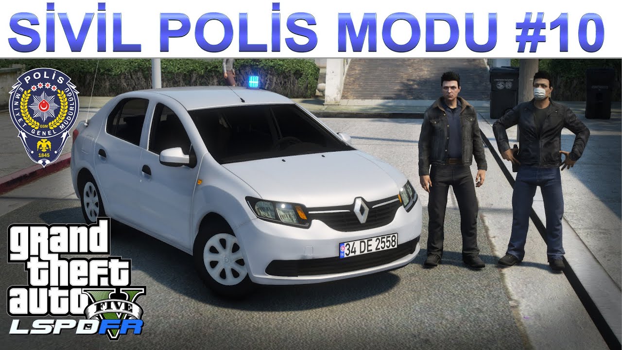 GTA 5 SİVİL POLİS MODU #10 | RENAULT SYMBOL | LSPDFR