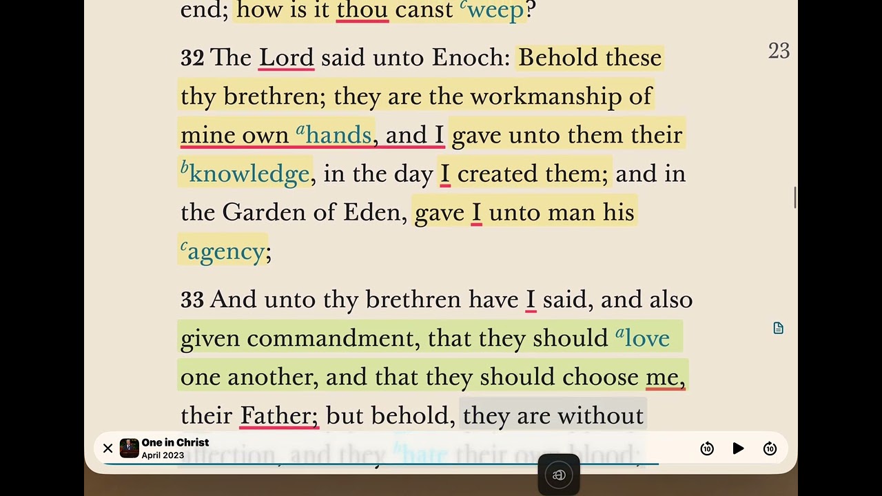 CFM S3E49. Moses 7:25-36. And commanded them to love one another.