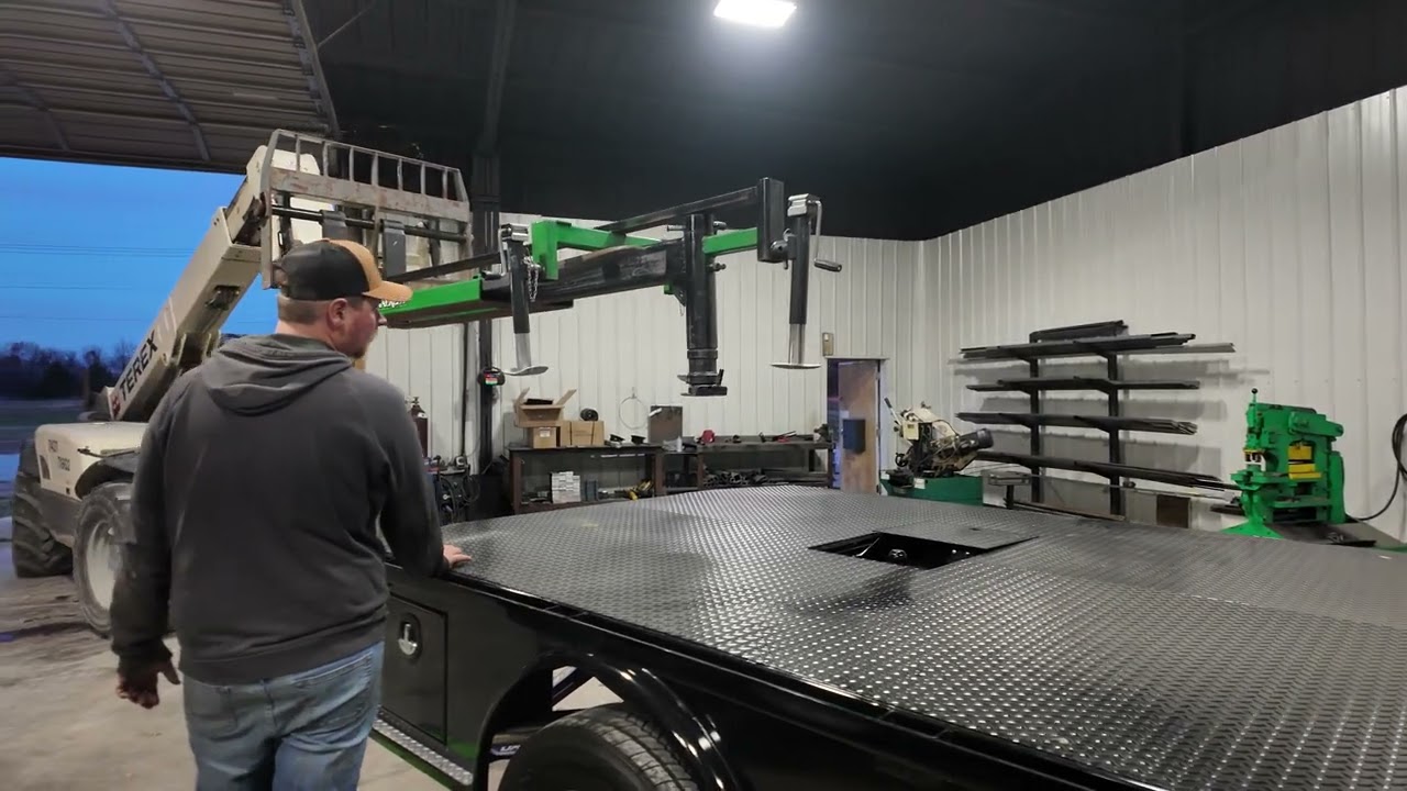 The truck shop installing a CM and 903 truck bed today