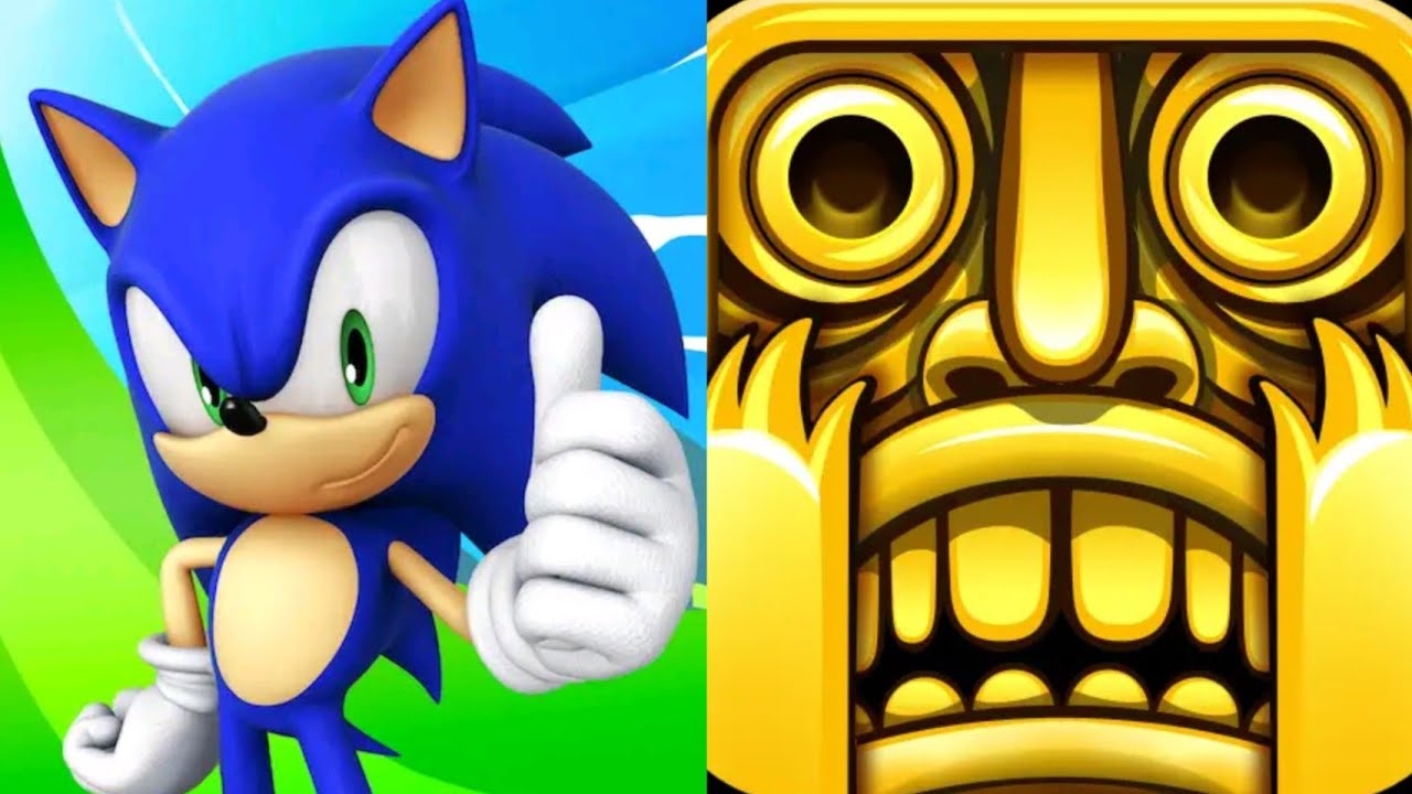 Sonic Dash VS Temple Run Gameplay IOS Android
