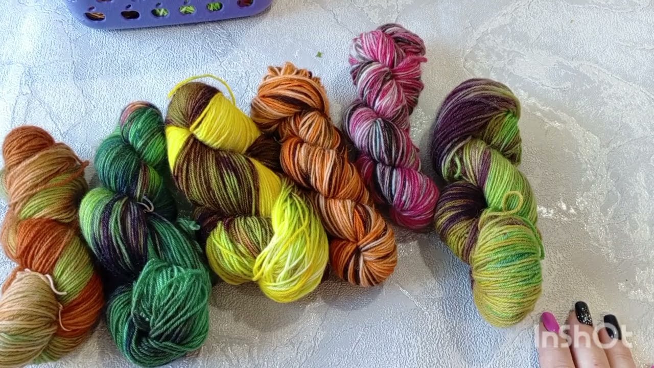 Вся моя носочная пряжа 🧶 🧦🧦🧦