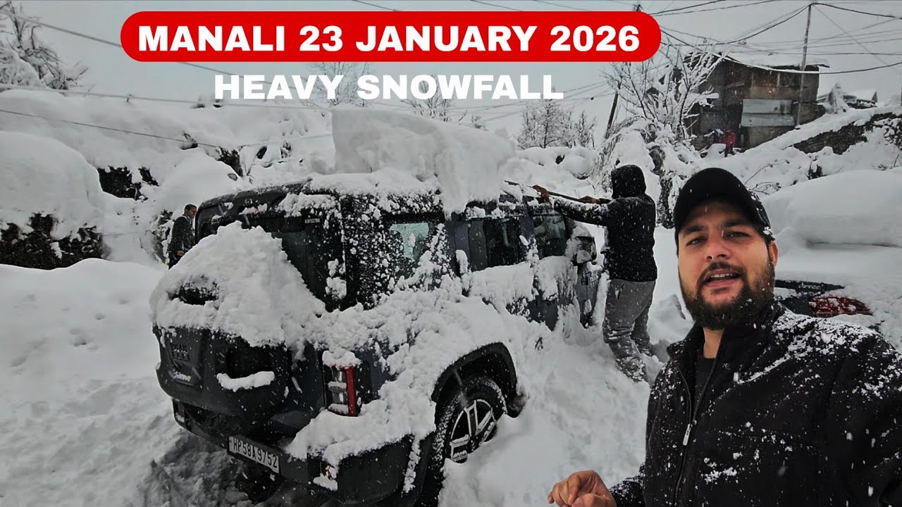 Today Manali Heavy Snowfall || MD Raz Manali Life🤒