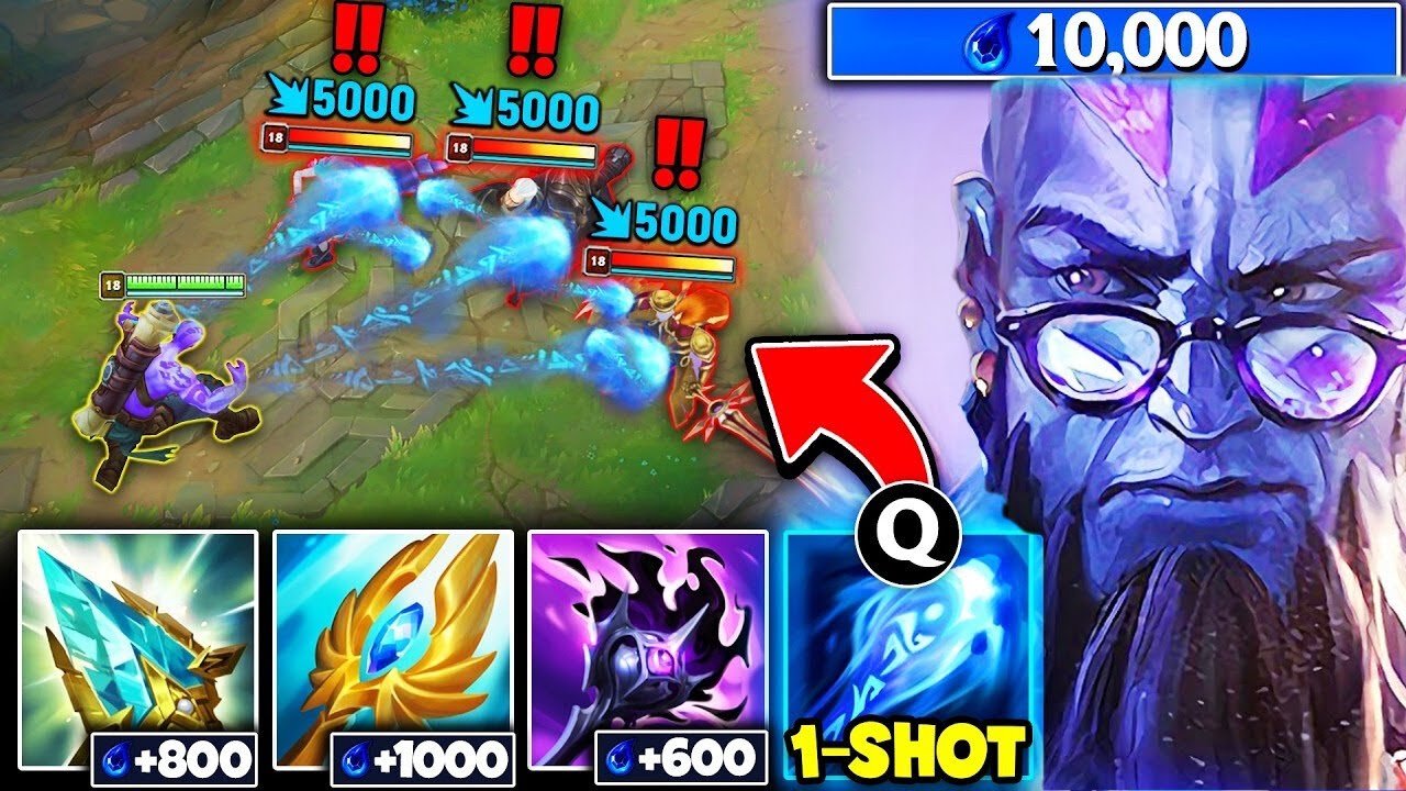 Ryze but I have 10,000 Mana and my spells are SUPERCHARGED