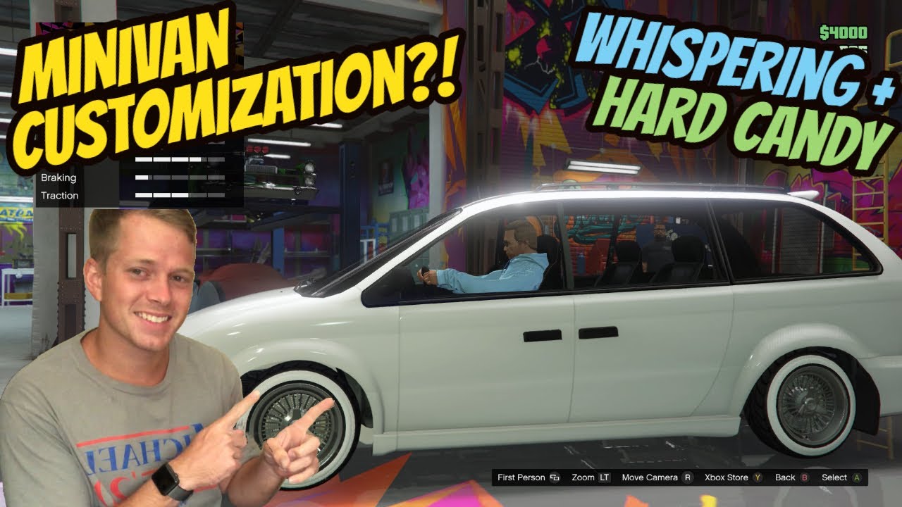 ASMR Gaming: GTA V | Vapid MINIVAN Customization?! - Hard Candy & Whispering