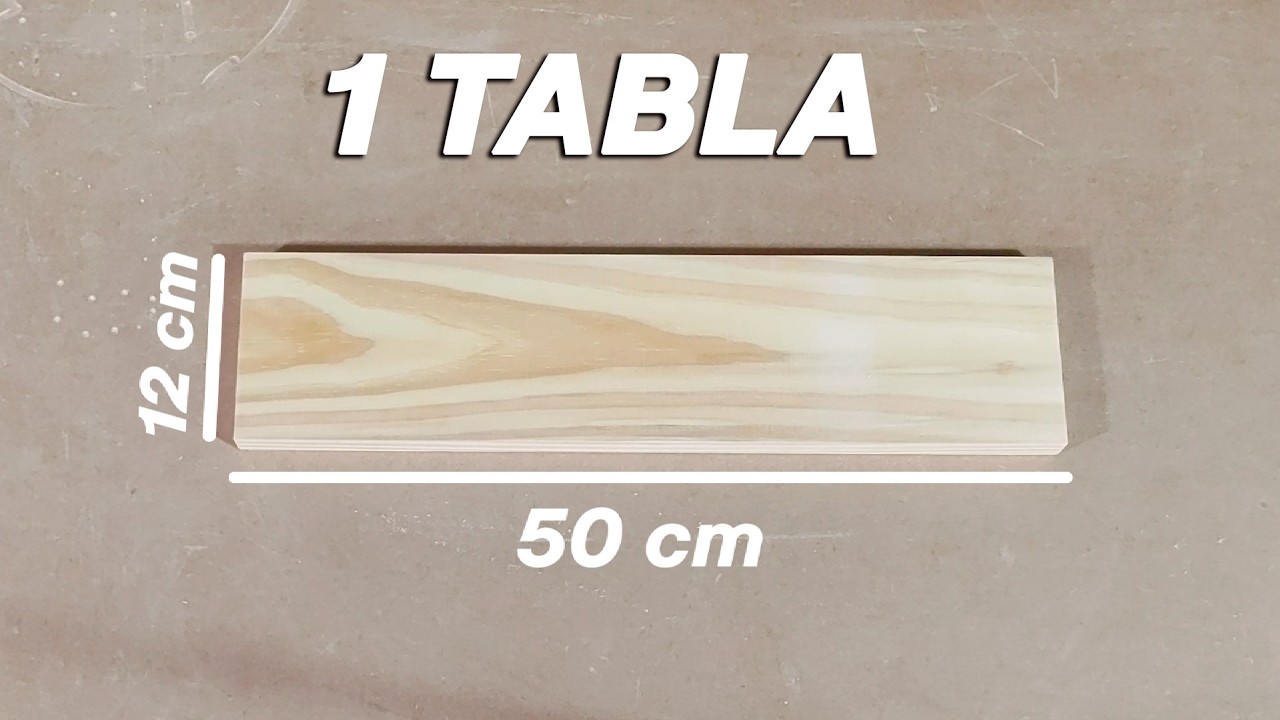 Proyecto de carpintería FÁCIL con 1 TABLA de MADERA