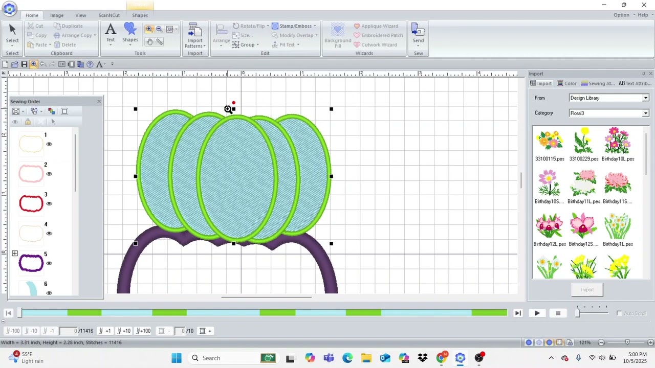 Блок для одеяла PE Design Pincushion
