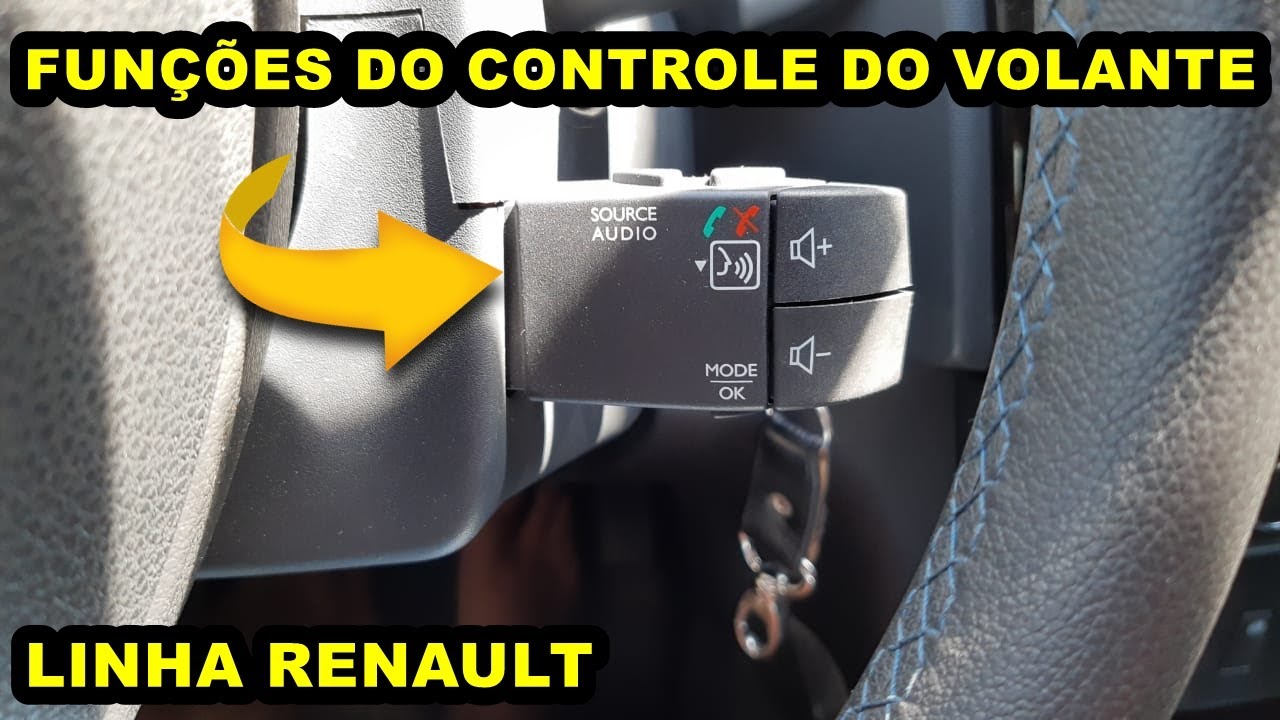 FUNÇÕES DO CONTROLE DO VOLANTE LINHA RENAULT