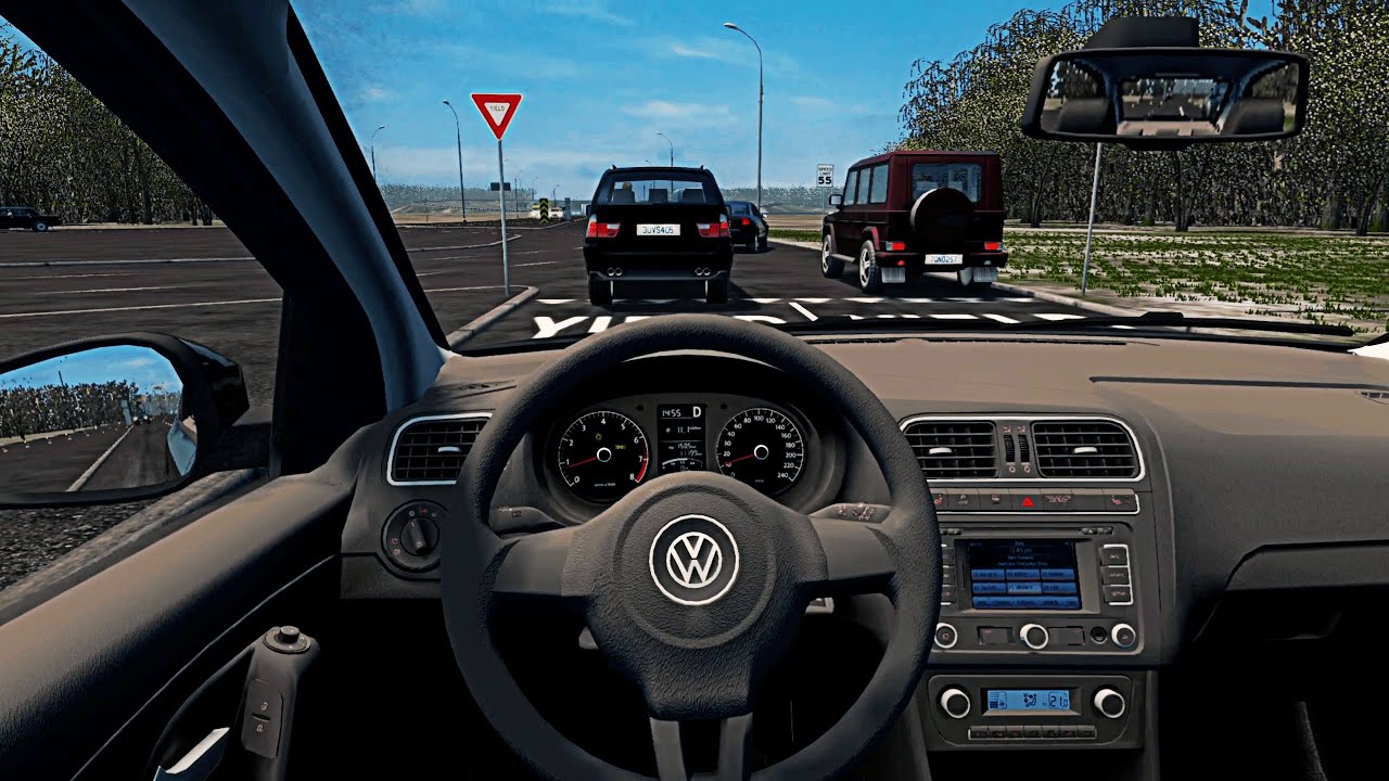 Volkswagen Polo 2010 – City Car Driving [Steering Wheel Gameplay]