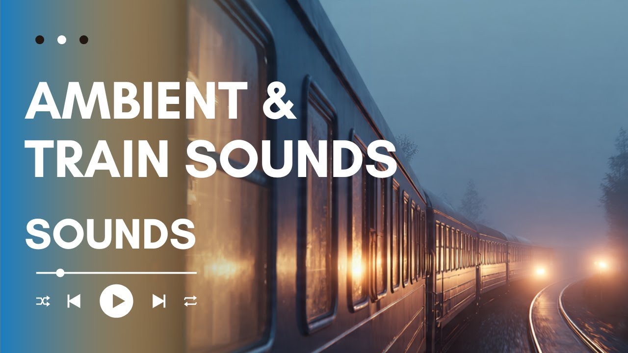 Ambient & train sounds for relaxation and sleep – 60 min classic train in motion. Sleep easy.