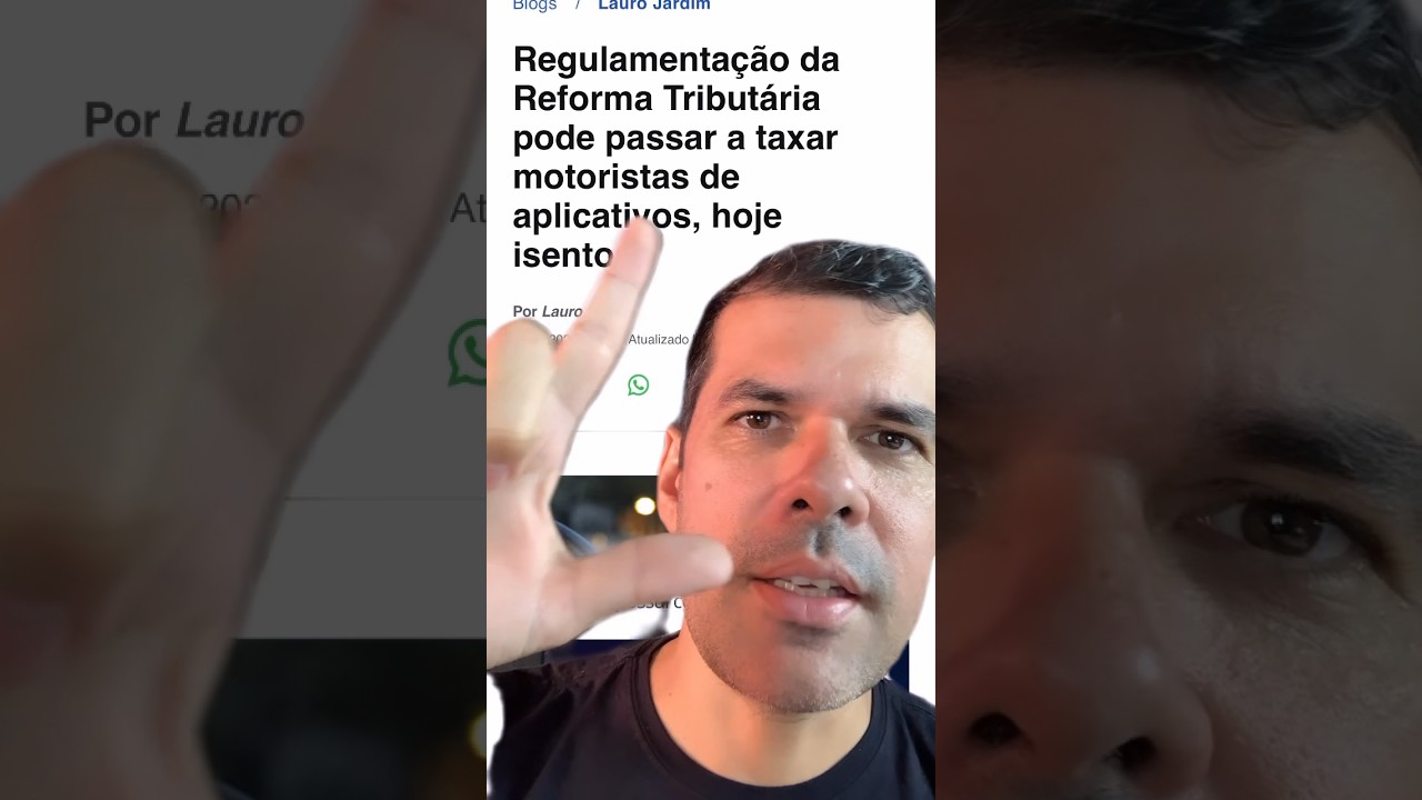 🚨Imposto para motoristas de app chegou! 