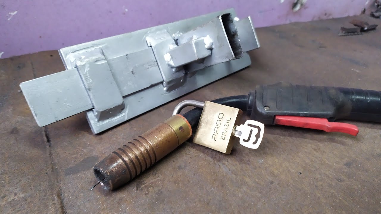 como fazer a blindagem proteção do cadeado #segurança #artesemmetal