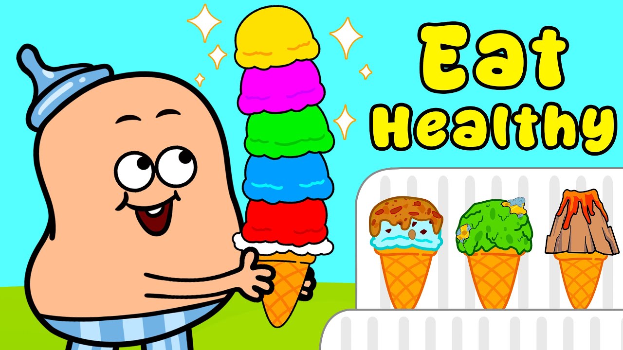 Eat Healthy - Ice Cream Song Playlist - Healthy Habits - Kids Songs - Nursery Rhymes