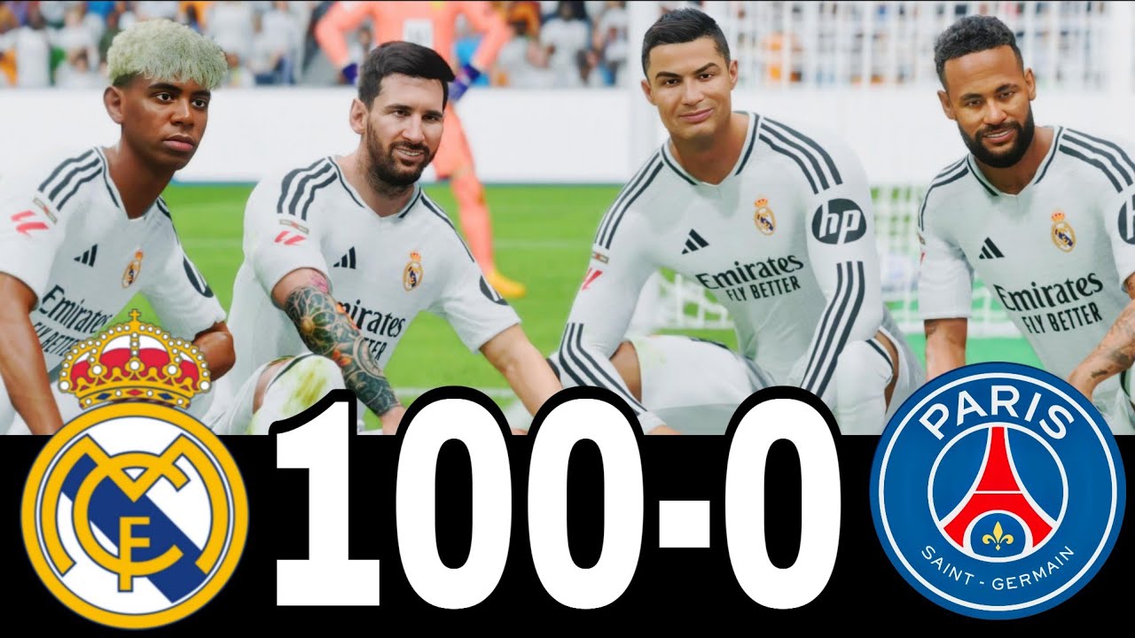 FC 24 -MESSI RONALDO NEYMAR & MBAPPE | ALL STARS |  AL NASSR 100-0 MANCHESTER UNITED