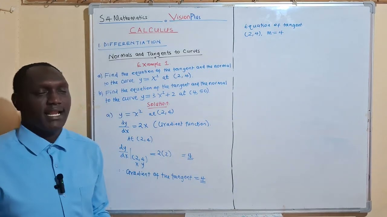 Normals and Tangents Example 1a